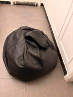 Zwarte lederen sacco, Enlèvement, Comme neuf, Noir