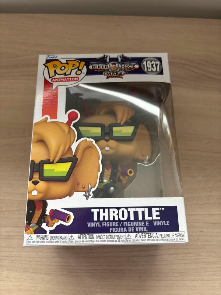 Throttle #1937 Funko Pop! Biker Mice from Mars, Verzamelen, Poppetjes en Figuurtjes, Zo goed als nieuw, Ophalen of Verzenden