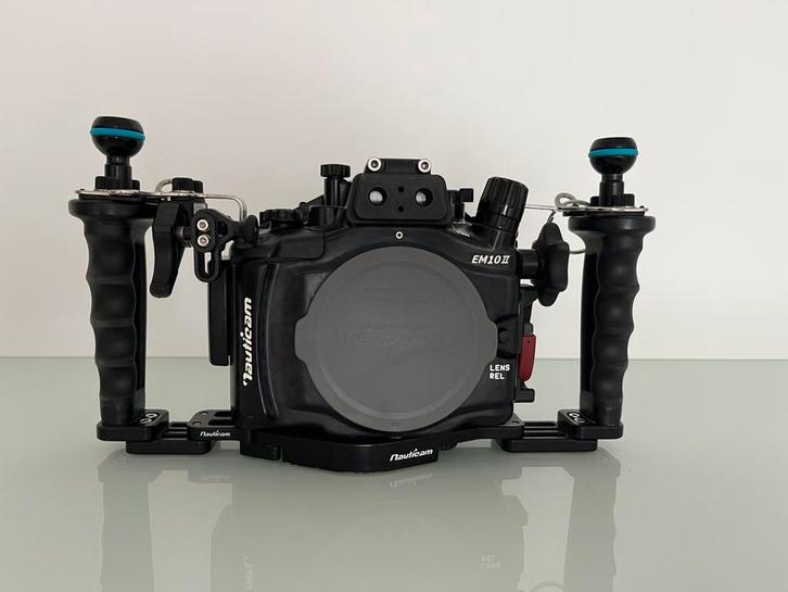 Onderwatercamera Nautican/Olympus OMD 10 II, Audio, Tv en Foto, Fotografie | Onderwatercamera's, Gebruikt, Complete set, Meer dan 40 meter