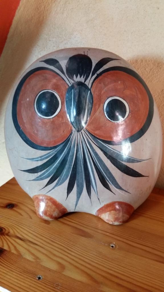 SCULPTUUR MEXICAANSE UIL, Antiek en Kunst, Antiek | Keramiek en Aardewerk, Ophalen