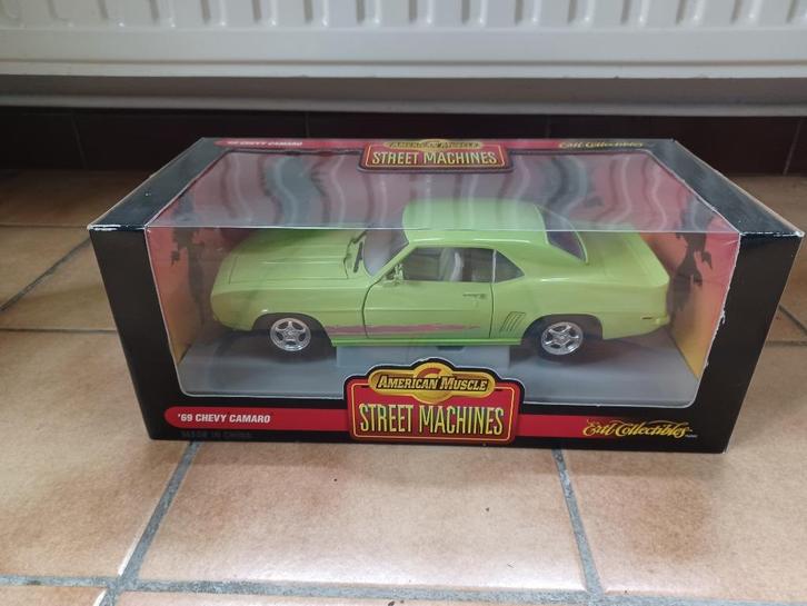 Chevy Camaro 1969 - ERTL - Street Machine - 1/18, Hobby en Vrije tijd, Modelauto's | 1:18, Gebruikt, Auto, ERTL, Ophalen