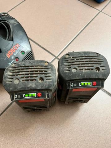 acculader met 2x accu's. beschikbaar voor biedingen
