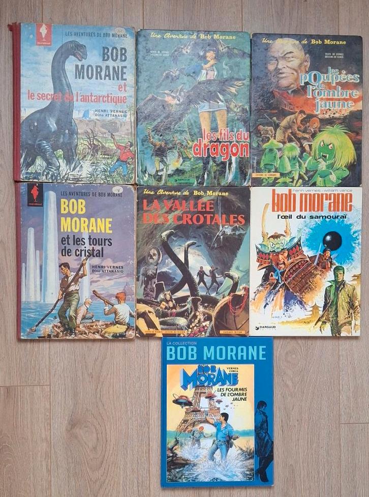 ANCIENNES BD bob morane marabout dargaud VERNES ATTANASIO, Livres, BD, Utilisé, Plusieurs BD, Enlèvement ou Envoi