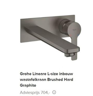 Grohe wastafelkraan en inbouwelement disponible aux enchères