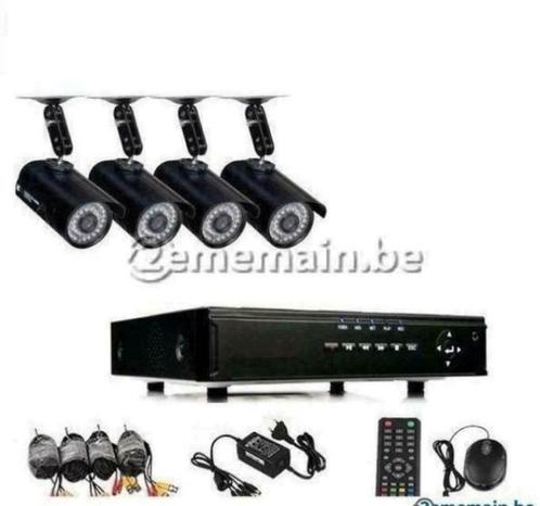 Kit 4 caméras avec dvr Nouveau, TV, Hi-fi & Vidéo, Caméras action, Neuf