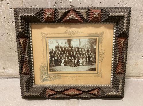 Tramp Art / Ancienne photo de classe 1905, Verzamelen, Foto's en Prenten, Zo goed als nieuw, Foto, Voor 1940, Ophalen of Verzenden