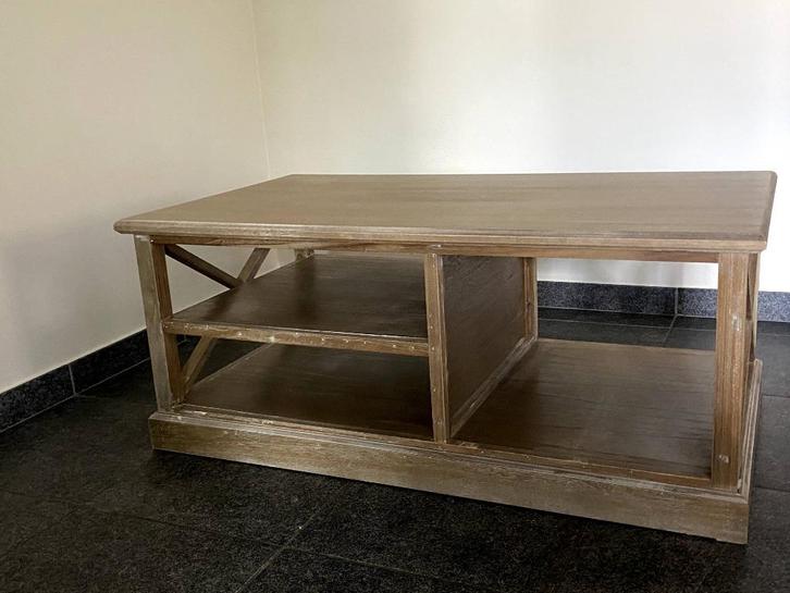 Salon/TV meubel grenen landelijke stijl evt met wandkast, Huis en Inrichting, Tafels | Salontafels, Gebruikt, Minder dan 50 cm