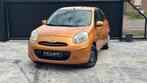 Nissan Micra 1.2 Benzine | Airco | Bluetooth | Garantie, Auto's, Euro 5, Stof, Zwart, Bruin