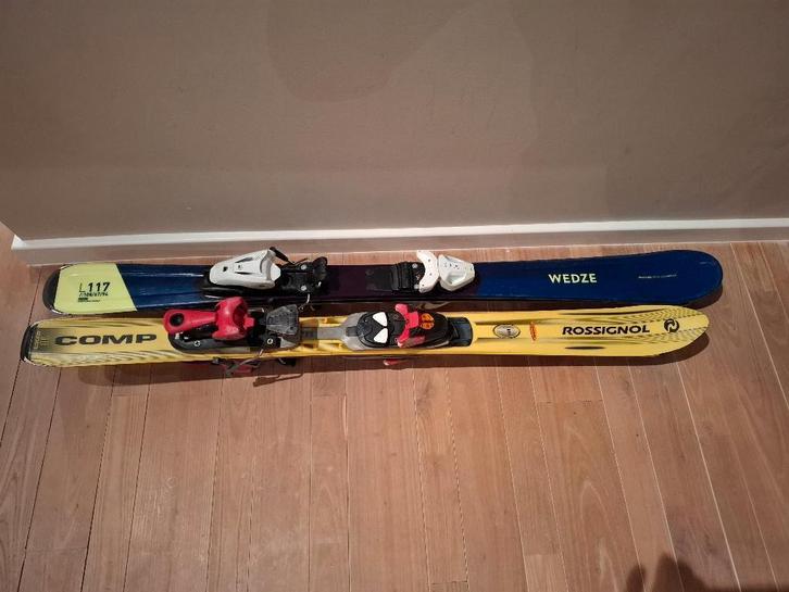 Ski's en skibotten, Sports & Fitness, Ski & Ski de fond, Utilisé, Skis, Rossignol, Enlèvement