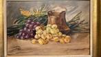 Tableau nature morte aux raisins, S Lingier 1950, Enlèvement ou Envoi