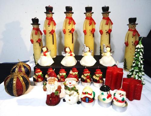 Bougies antiques motifs Noël hiver 26 pièces ✨🔥👌, Divers, Noël, Comme neuf, Enlèvement ou Envoi