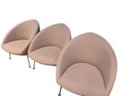 3 design fauteuils Artifort Hanna creme / grijs, Minder dan 50 cm, Minder dan 75 cm, Design, Ophalen of Verzenden