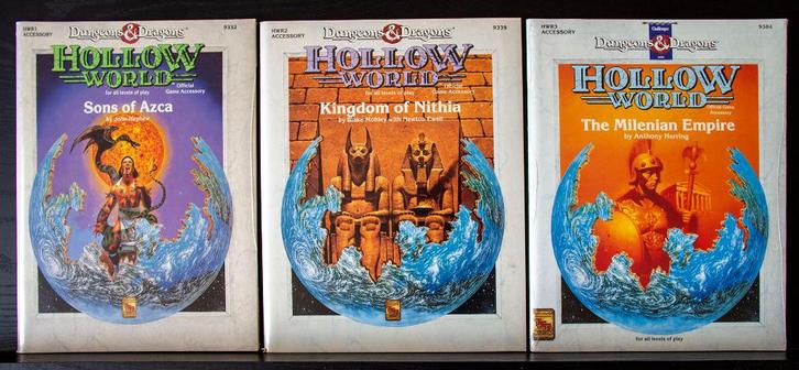 D&D Hollow World-Trois accessoires TSR 1991, Hobby & Loisirs créatifs, Wargaming, Comme neuf, Autres types, Enlèvement ou Envoi