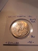 Brits virgin islands 1 dollar 2017 P.M geres leo, Ophalen of Verzenden