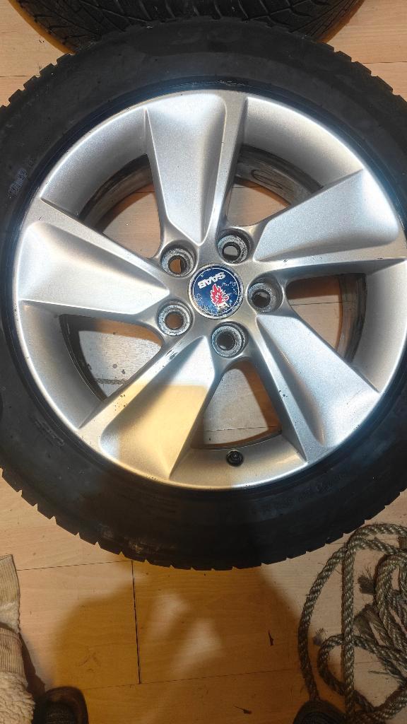 jantes SAAB 9.5 NG  17", Autos : Pièces & Accessoires, Pneus & Jantes, Jante(s), Pneus hiver, 17 pouces, 225 mm, Véhicule de tourisme
