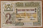Noodgeld 1f & 2F Kortrijk 1914, Postzegels en Munten, Setje, Ophalen