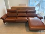 Lederen zetel, Huis en Inrichting, Zetels | Zetels, Ophalen, Hoekbank, Leer, Zo goed als nieuw