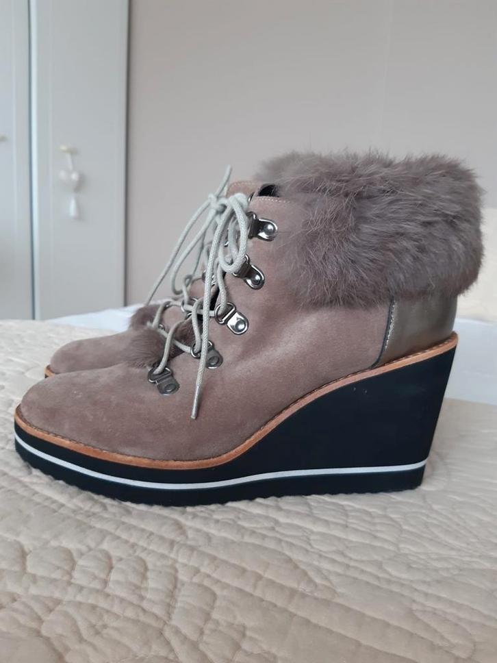 Laarsjes Crinkles Maat 39., Kleding | Dames, Schoenen, Zo goed als nieuw, Lage of Enkellaarzen, Bruin, Ophalen of Verzenden