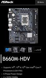 Asrock B660M-HDV, Computers en Software, Moederborden, Ophalen of Verzenden, Gebruikt, Intel