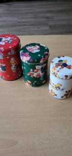 Set 3 blikken in kerstthema, in elkaar passend, Yves Rocher, Ophalen of Verzenden, Gebruikt, Overige merken
