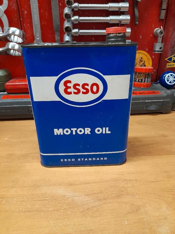 oude lege oliekan esso motorolie standaard, Verzamelen, Merken en Reclamevoorwerpen, Gebruikt, Overige typen, Ophalen of Verzenden