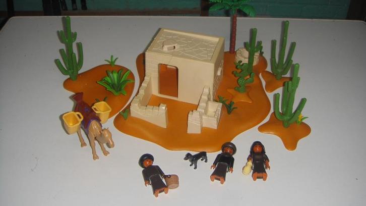 PLAYMOBIL TOMBE OASE HUIS, Kinderen en Baby's, Speelgoed | Playmobil, Gebruikt, Complete set, Ophalen of Verzenden