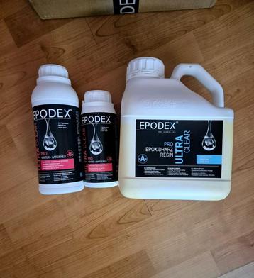Résine époxy EPODEX PRO Ultra Clear 4,5 kg – Professionnelle, Enlèvement, Neuf