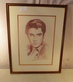 Mooie Tekening van Elvis Presley - 1985 - gesigneerd, Antiek en Kunst, Ophalen of Verzenden