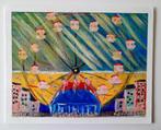 Schilderij - Blackpool-London Eye; zon door het reuzenrad, Ophalen of Verzenden