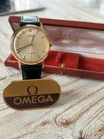 Omega Seamaster en or rose 18 carats., Bijoux, Sacs & Beauté, Comme neuf, Cuir, Or, Omega