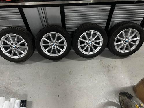 BMW X1 225/55r17 winterbanden en velgen, Auto-onderdelen, Banden en Velgen, Velg(en), Winterbanden, 17 inch, 225 mm, Personenwagen