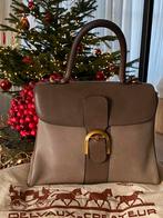 Handtas Delvaux Brilliant MM tweekleurig taupe, Handtassen en Accessoires, Tassen | Damestassen, Ophalen, Zo goed als nieuw, Handtas