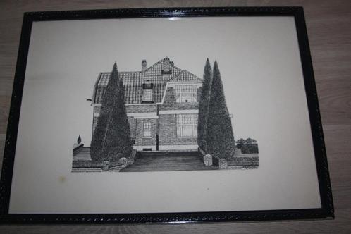 Originele Pentekening Rijkswacht - Dendermonde 01/09/76, Antiek en Kunst, Kunst | Tekeningen en Fotografie, Ophalen of Verzenden