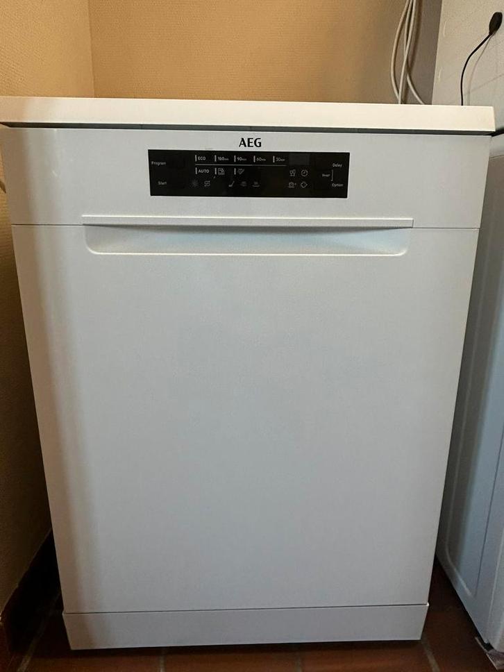Recente vrijstaande AEG vaatwasmachine, Electroménager, Lave-vaisselle, Comme neuf, Autoportant, Enlèvement