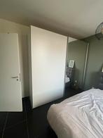 Kledingkast wit met spiegel, Antiek en Kunst, Ophalen