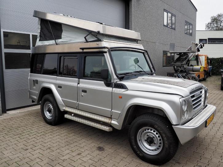 Iveco Massif 3.0 HPI 4X4 CAMPER Landrover Defender look, Auto's, Bestelwagens en Lichte vracht, Bedrijf, 4x4, ABS, Achteruitrijcamera