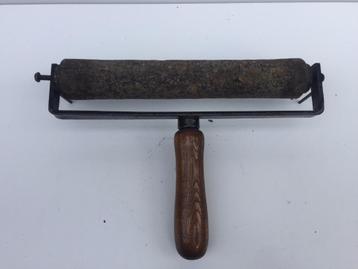 Rouleau presseur antique, rouleau presseur, rouleau encreur,, Enlèvement ou Envoi