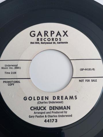 CHUCK DENMAN. GOLDEN DREAMS. POPCORN OLDIES USA 45T, Enlèvement ou Envoi, Comme neuf