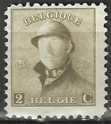 Belgie 1919 - Yvert/OBP 166 - Albert I met helm (PF) beschikbaar voor biedingen