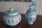 Majolica keramiek vaas en pot, Ophalen of Verzenden