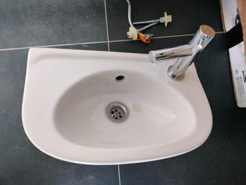 Lave-mains et robinet Saval, Enlèvement, Comme neuf, Inox, Robinet