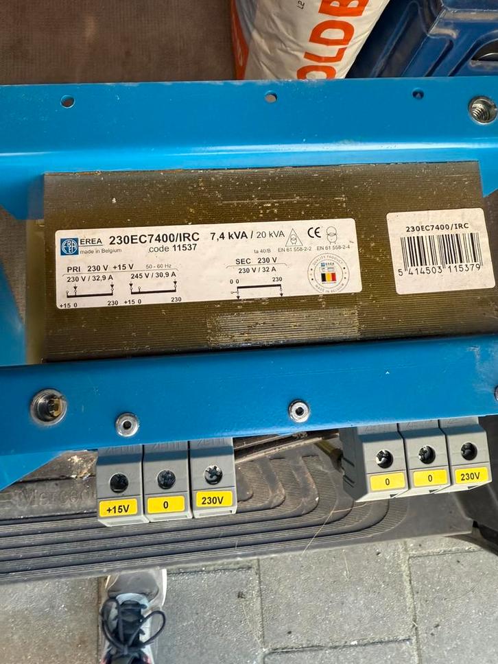 Transformateur monophasé EREA 230EC7400/IRC, Autos : Pièces & Accessoires, Batteries & Accessoires, Enlèvement