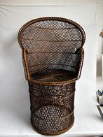Vintage rieten peacock chair, Ophalen, Gebruikt, Stoel(en)