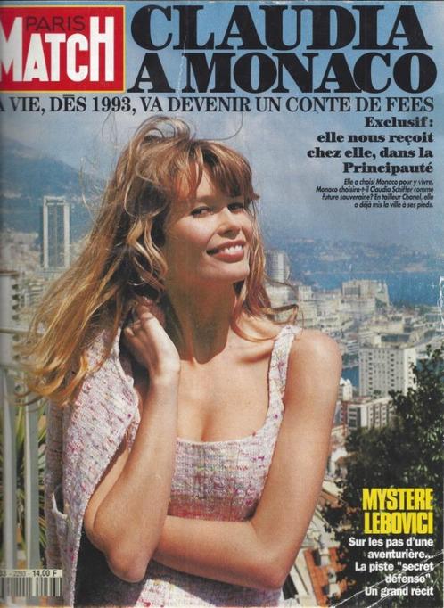 Paris Match - 6 Mai 1993 - Claudia Schiffer, Boeken, Tijdschriften en Kranten, Gelezen, Gossip of Showbizz, Verzenden