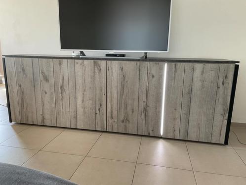 Volledige set, lange kast, barkast, zetel, tafel, stoelen,.., Huis en Inrichting, Kasten | Dressoirs, Zo goed als nieuw, Ophalen