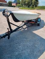 Open motorboot met baan trailer, Ophalen, Geen motor, Zo goed als nieuw, 3 tot 6 meter