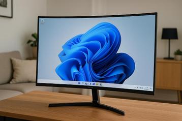 Samsung Full HD Curved Monitor - 100hz - 24 inch beschikbaar voor biedingen