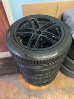 Velgen met banden 205/55/17 michelin m+s/zwarte velgen/5x112, Ophalen, Volkswagen