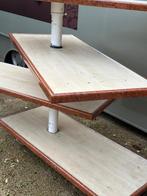 Winkel presentatie rek op wielen, Ophalen