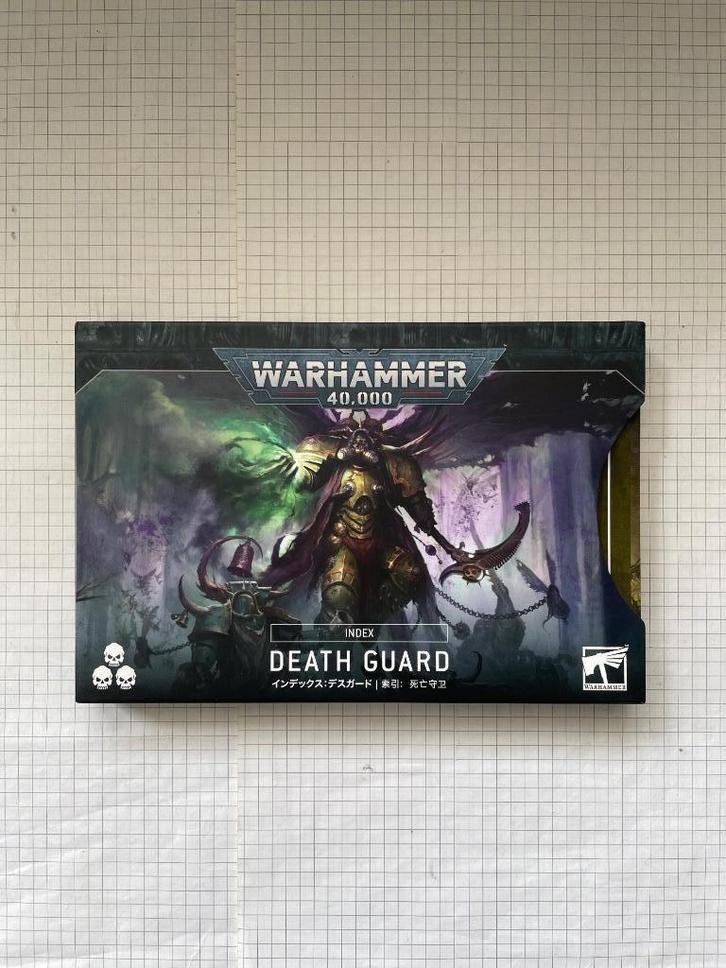Index Death Guard V10 pour Warhammer 40000, Hobby en Vrije tijd, Wargaming, Zo goed als nieuw, Warhammer 40000, Accessoires, Ophalen of Verzenden